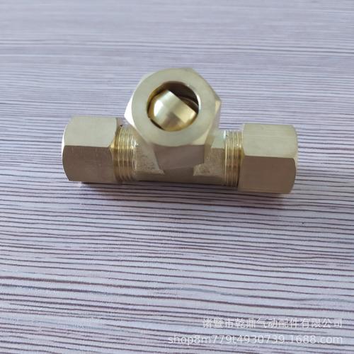 批發1/2/3/4分黃銅T型卡套三通｜廠家直銷 品質無憂